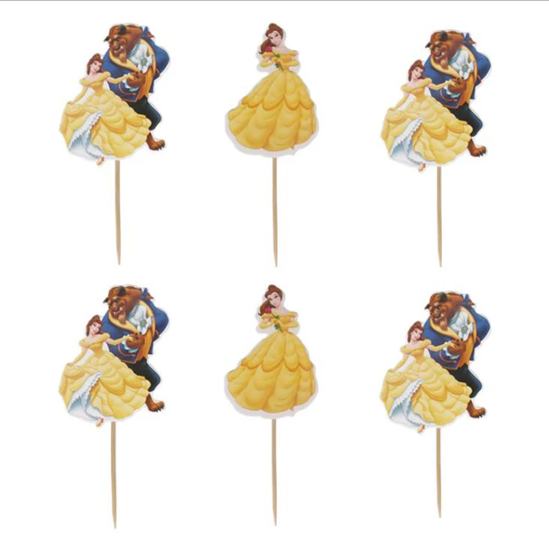 24pcs/lot Beauty and the beast Theme Happy Birthday Events Party Boys Decoration Cupcake Toppers Supplies Baby Shower Cake Picks
24pcs/lot Beauty and the beast Theme Happy Birthday Events Party Boys Decoration Cupcake Toppers Supplies Baby Shower Cake Picks