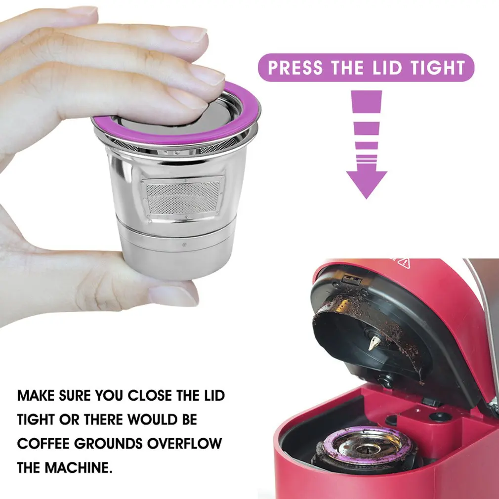 K Cup из нержавеющей стали совместимый с Keurig 1 0 и 2 пивоварами фильтр для кофе Baskets