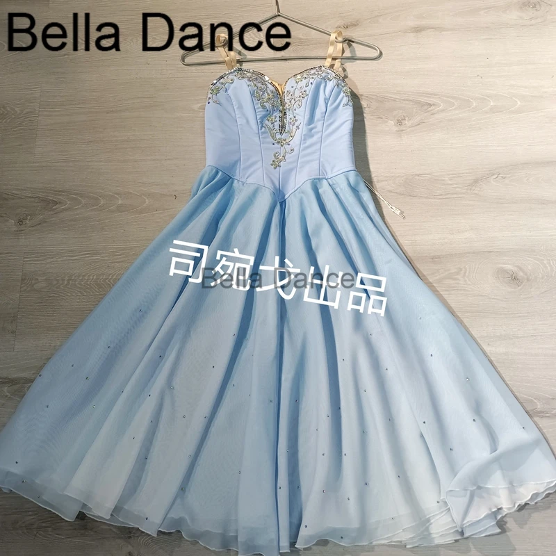 

Blue Custom Made Chiffon Ballet Tutu Dress For The Talisman Variation Professional Ballet Costumes BT2070B