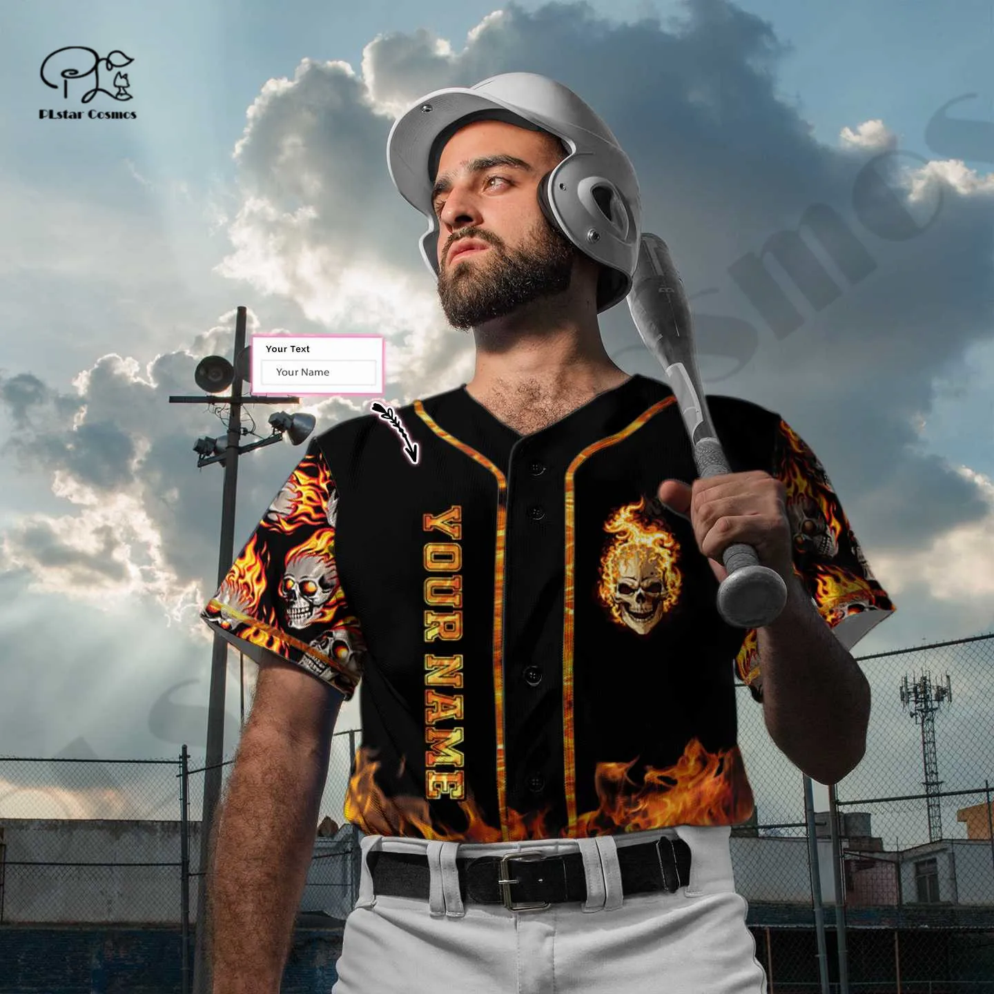 PLstar Cosmos Newest 3Dprinted Baseball Jesery Skull Team Custom Name Number Casual Unique Unisex Funny Sport Streewear Style-1
PLstar Cosmos Newest 3Dprinted Baseball Jesery Skull Team Custom Name Number Casual Unique Unisex Funny Sport Streewear Style-1