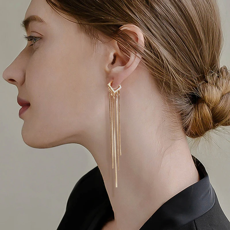 GHIDBK Wholesale Dainty Irregular Layering Long Tassel Earrings Studs Statement Street Style Chian Stud Earrings Korean Earring
GHIDBK Wholesale Dainty Irregular Layering Long Tassel Earrings Studs Statement Street Style Chian Stud Earrings Korean Earring
