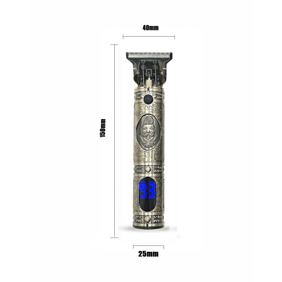 T9 LCD Professional Digital Hair Trimmer Rechargeable Electric Hair Clipper Men's Cordless Haircut Adjustable Ceramic Blade
T9 LCD Professional Digital Hair Trimmer Rechargeable Electric Hair Clipper Men's Cordless Haircut Adjustable Ceramic Blade