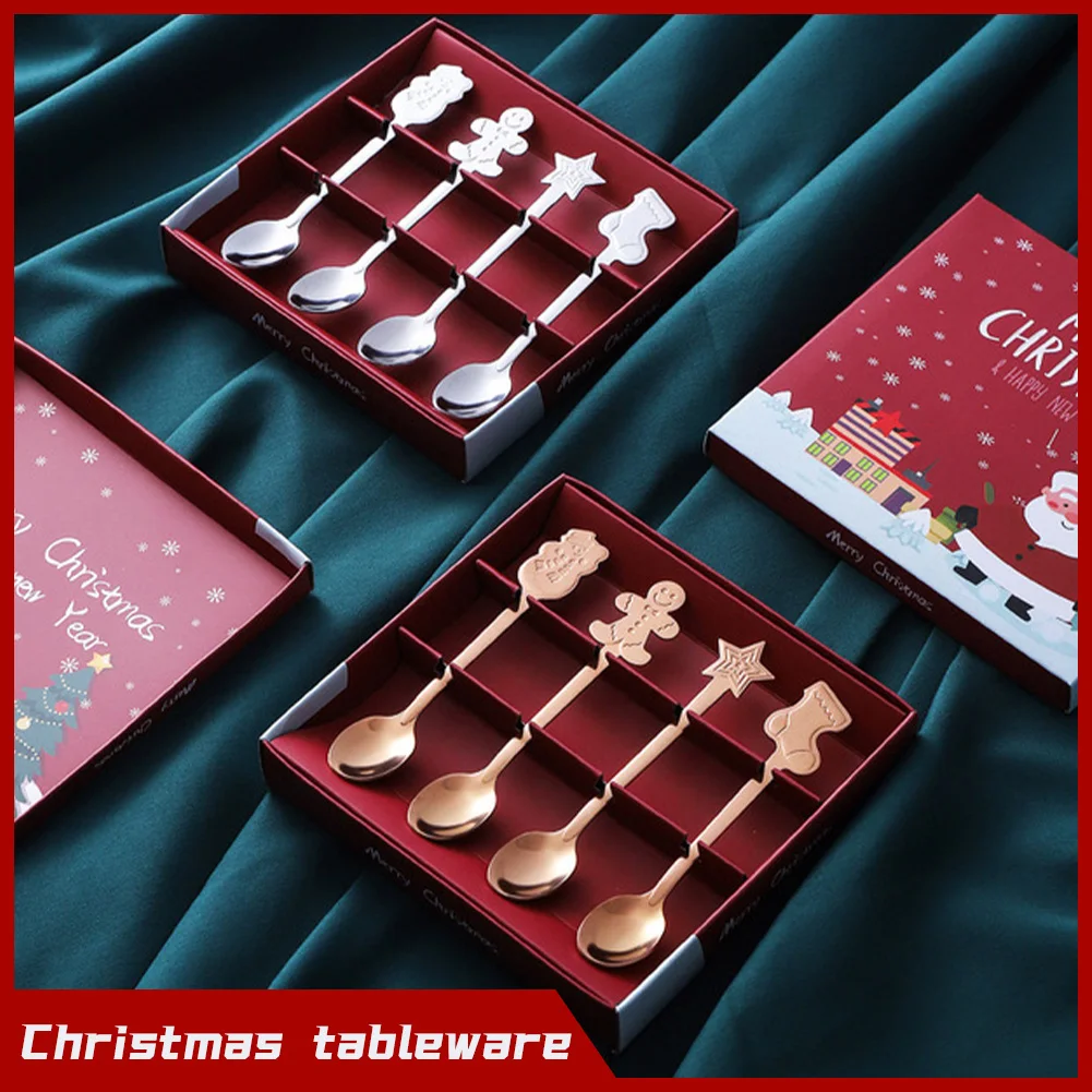 4pc 410 Stainless Steel Tea Scoops Kids Christmas Coffee Spoons Tableware Gift Box New Year Decorations 2022
4pc 410 Stainless Steel Tea Scoops Kids Christmas Coffee Spoons Tableware Gift Box New Year Decorations 2022