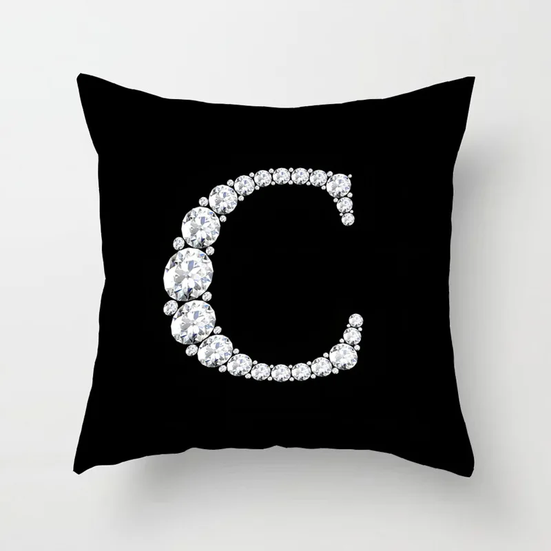 Crystal Diamonds Letter Printed English Alphabet Cushion Cover Polyester Decoration Cojines Decorativos Para Sofa 40968
Crystal Diamonds Letter Printed English Alphabet Cushion Cover Polyester Decoration Cojines Decorativos Para Sofa 40968