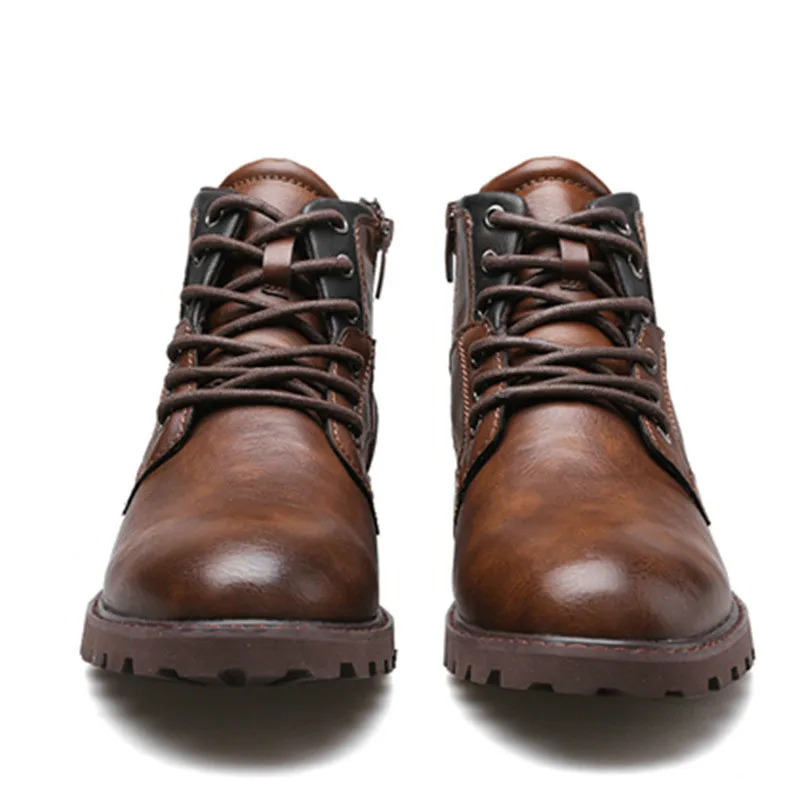 Men Work Boots Leather Spring Autumn Vintage Style Ankle Boots Men Lace Up Footwear Fashion Casual Shoes Botas Hombre size 39-48
Men Work Boots Leather Spring Autumn Vintage Style Ankle Boots Men Lace Up Footwear Fashion Casual Shoes Botas Hombre size 39-48