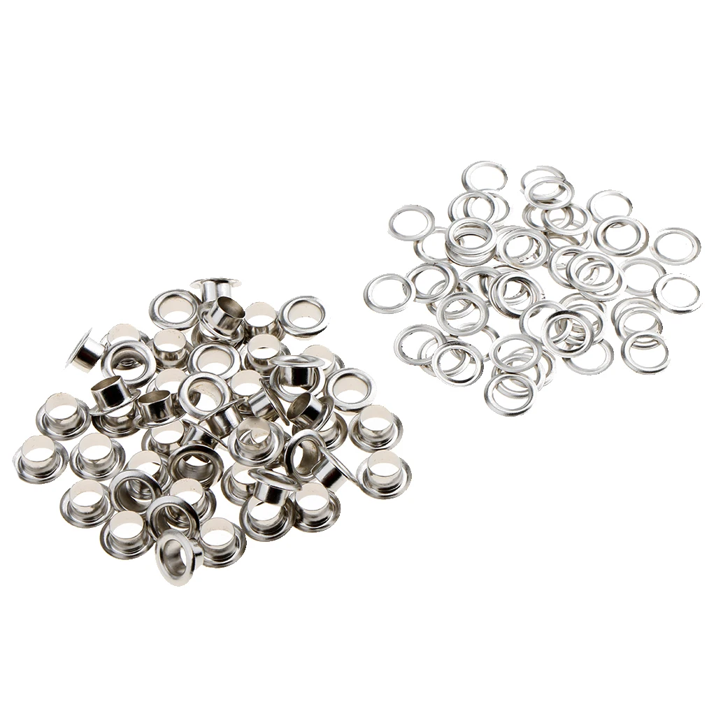 50Pcs Metal Eyelets with Washers Leathercraft Accessories for Clothing Decor Crafts
50Pcs Metal Eyelets with Washers Leathercraft Accessories for Clothing Decor Crafts