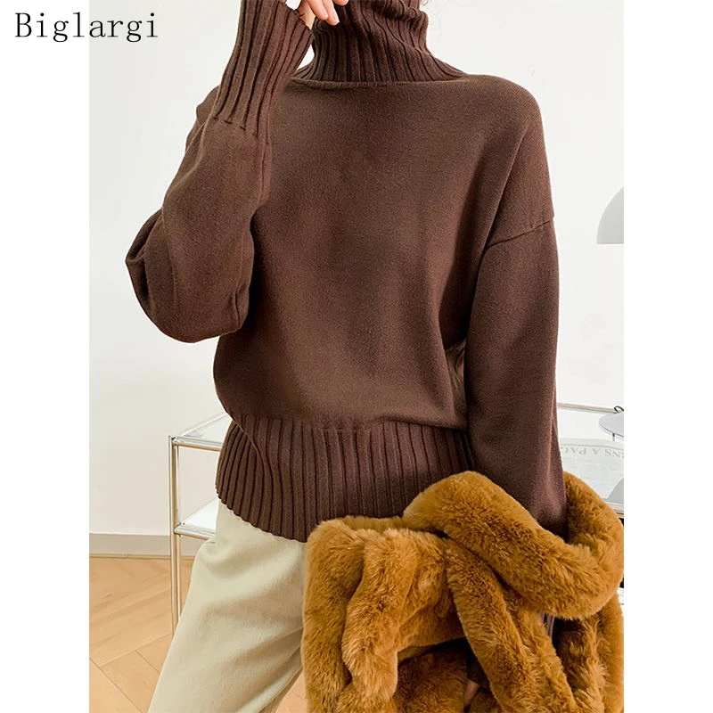 Женский вязаный свитер-водолазка, Повседневный пуловер в Корейском стиле, винтажный свитер для осени и зимы, 2021
Женский вязаный свитер-водолазка, Повседневный пуловер в Корейском стиле, винтажный свитер для осени и зимы, 2021
