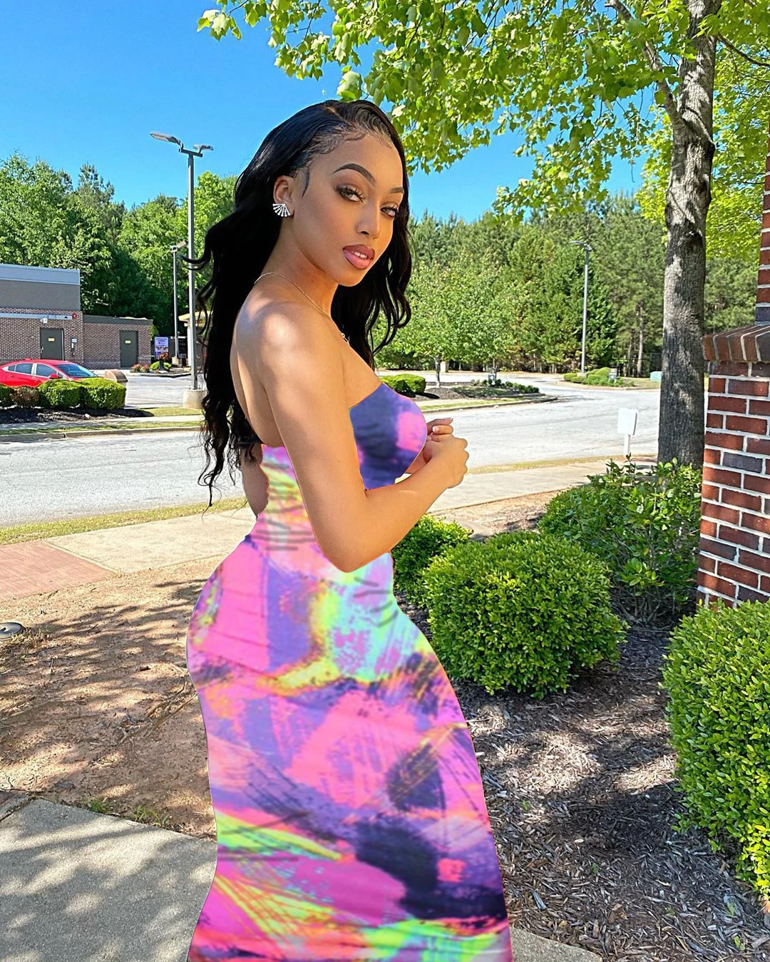 2021 Sleeveless Slash Neck Tye Die Style Skinny Maxi Dress Spring Summer Women Fashion Sexy Streetwear Casual Outfits
2021 Sleeveless Slash Neck Tye Die Style Skinny Maxi Dress Spring Summer Women Fashion Sexy Streetwear Casual Outfits