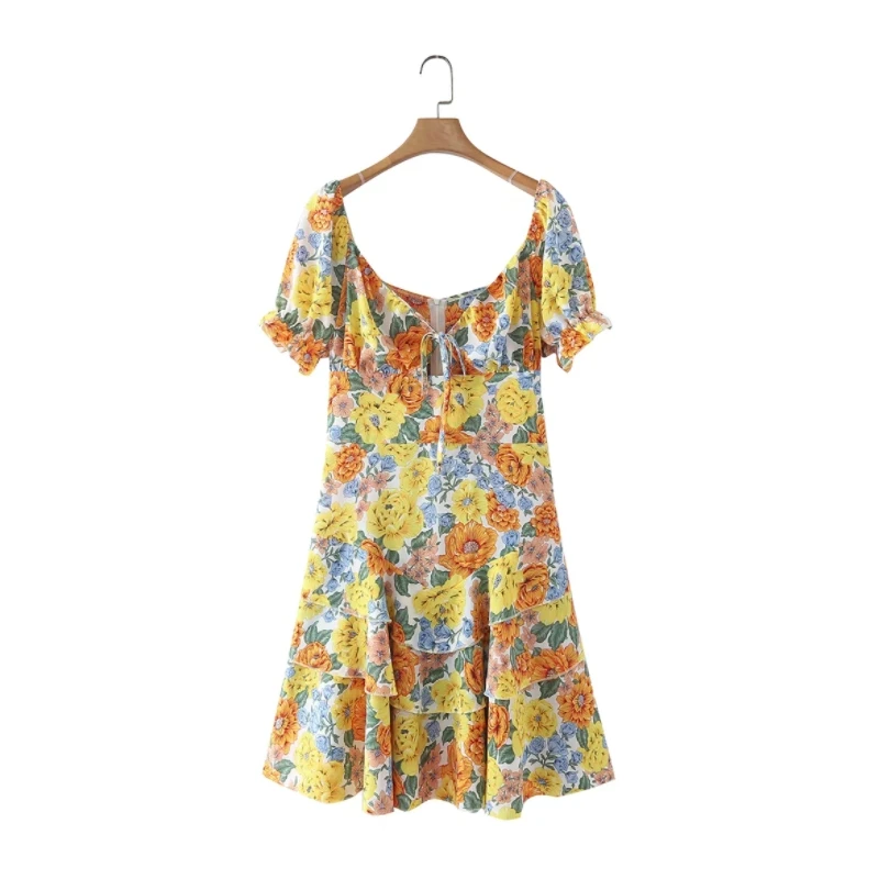 Flower Printing Square Collar Women's Dress 2022 Spring Puff Sleeve Woman Clothes Casual Lady Slim Vestidos D9235
Flower Printing Square Collar Women's Dress 2022 Spring Puff Sleeve Woman Clothes Casual Lady Slim Vestidos D9235