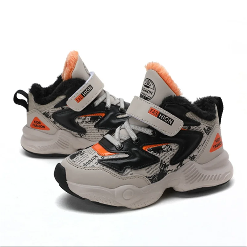 Winter New Kids Shoes For Girls Boys Fashion Leather Waterproof Children Shoes Students Running Leisure Sports Plush Warm Shoes
Winter New Kids Shoes For Girls Boys Fashion Leather Waterproof Children Shoes Students Running Leisure Sports Plush Warm Shoes