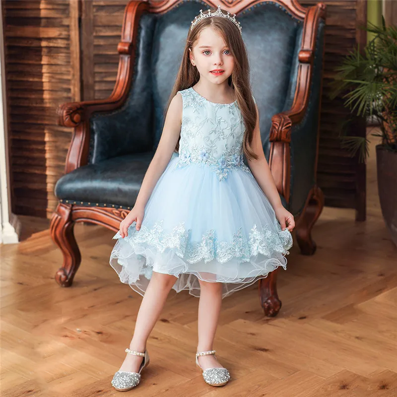 Children trailing Wedding party dress girl embroidered princess dresses girls tutu big bow evening dress Performance clothing
Children trailing Wedding party dress girl embroidered princess dresses girls tutu big bow evening dress Performance clothing