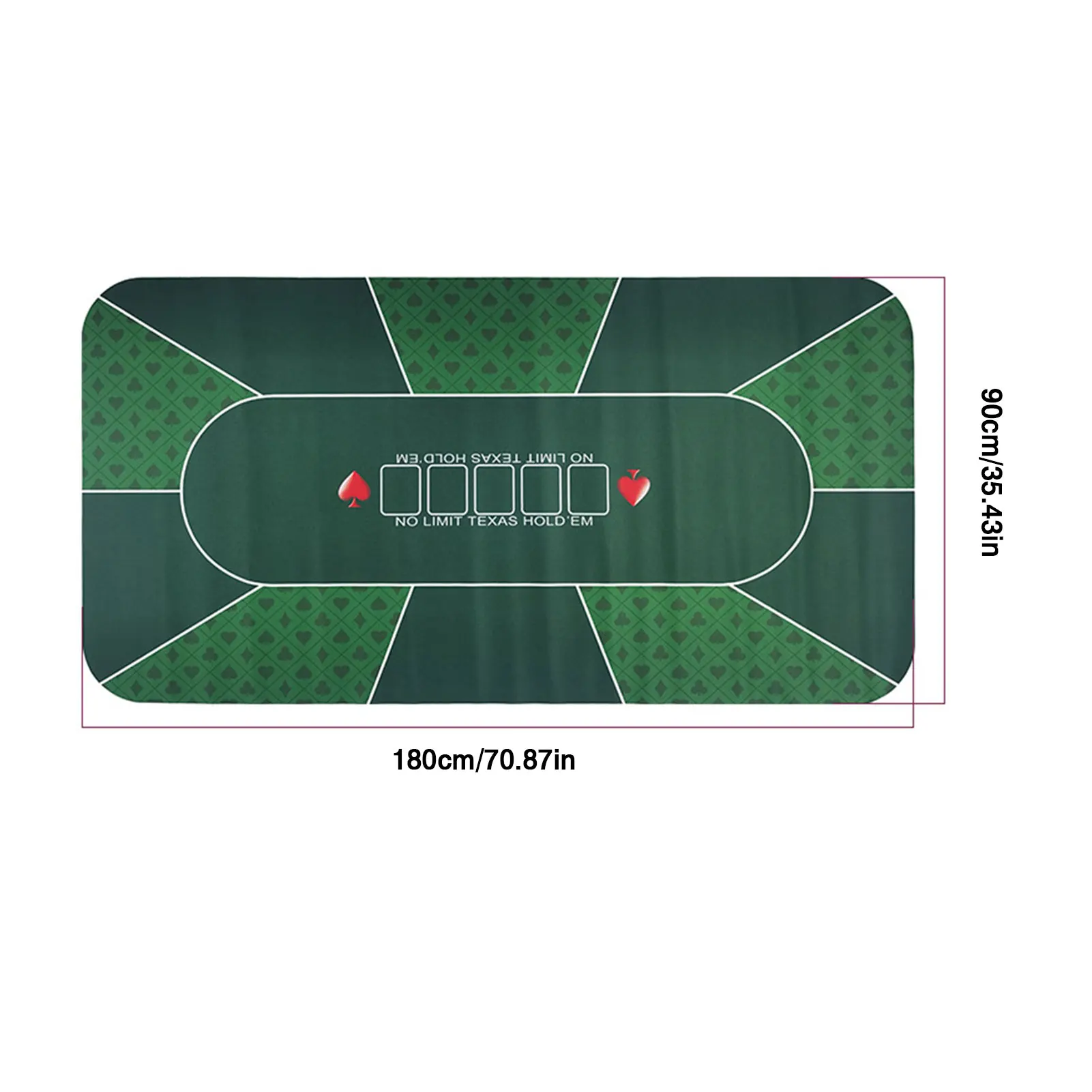 NEW Texas Hold'em Chips Rubber Pad Tablecloth Tablecloth Game Pad Tablecloth Table Mat Game With Shoulder Bag Game Table Mat