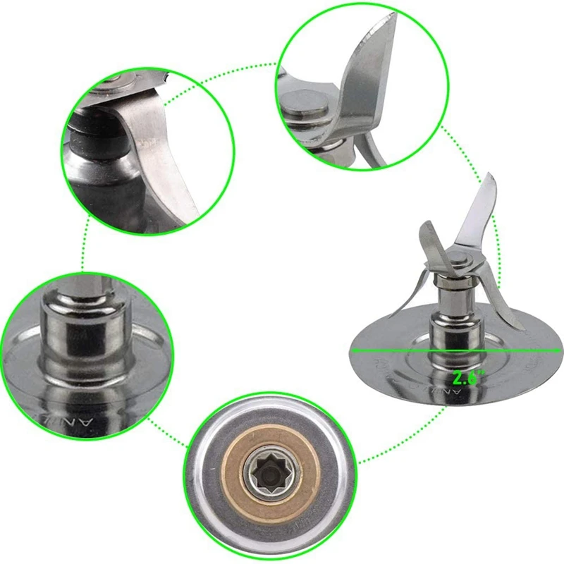 Blender Blade for Oster Blender Replacement Parts with Jar Base Cap and O Ring Seal Gasket Accessory Kit 
Blender Blade for Oster Blender Replacement Parts with Jar Base Cap and O Ring Seal Gasket Accessory Kit