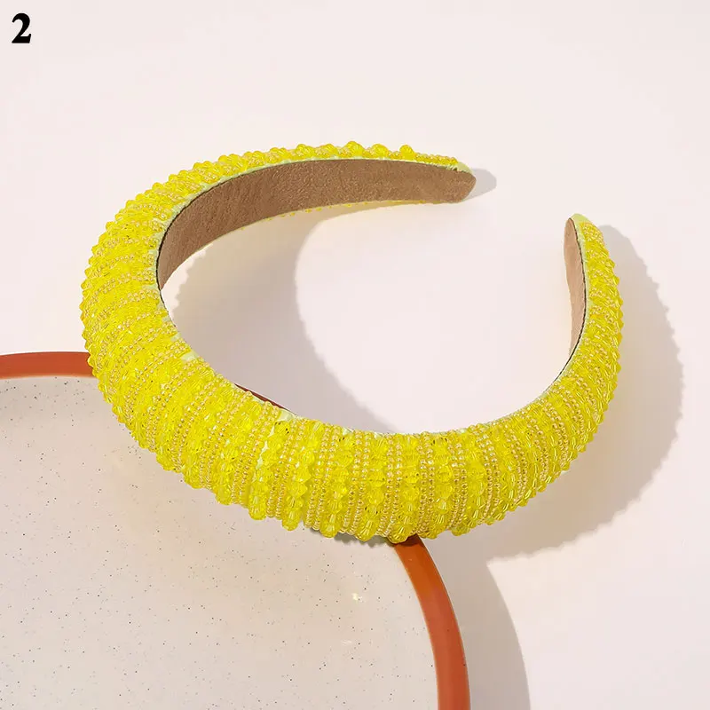 Bling Rhinestone Headbands Luxury Sponge Hair Hoop Full Crystal Wide Hairband Headdress Solid Color Colorful Hair Bands
Bling Rhinestone Headbands Luxury Sponge Hair Hoop Full Crystal Wide Hairband Headdress Solid Color Colorful Hair Bands