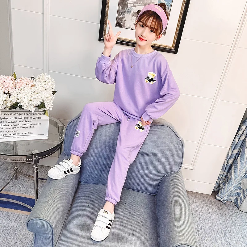 Girls Suits Sweatshirts +Pant Sets 2021 Solid Spring Autumn High Quality Formal Party Outfits Sport Teenagers Kids Cotton Tracks
Girls Suits Sweatshirts +Pant Sets 2021 Solid Spring Autumn High Quality Formal Party Outfits Sport Teenagers Kids Cotton Tracks