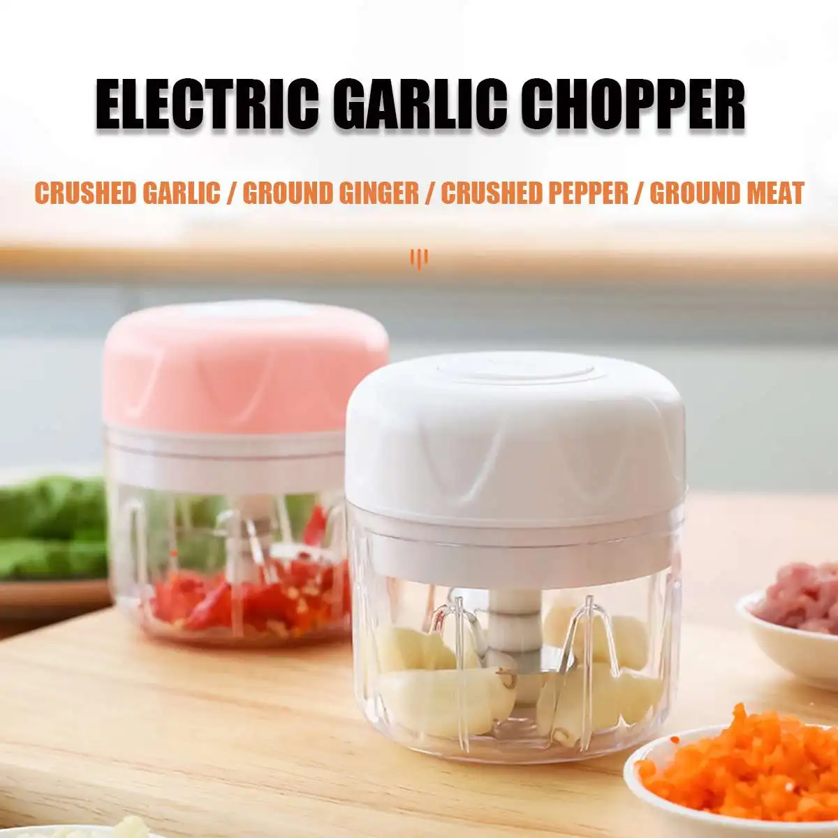 2022 New 250ml Electric Food Chopper Garlic Crusher Mini Garlic Press Vegetable Chopper Masher Machine USB Kitchen Gadgets Tool
2022 New 250ml Electric Food Chopper Garlic Crusher Mini Garlic Press Vegetable Chopper Masher Machine USB Kitchen Gadgets Tool