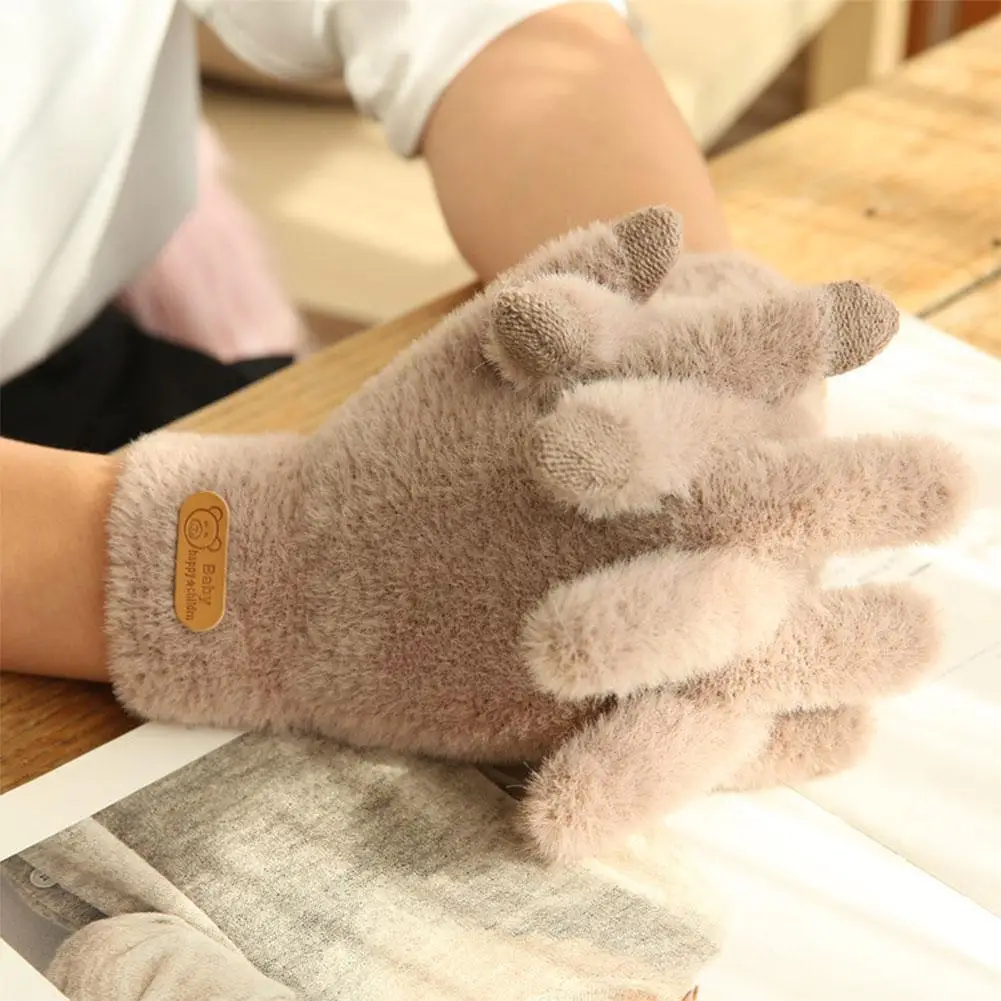 Winter Cycling Gloves Cute Female Warm Gloves Knitted Imitation Plush Gloves Mink Screen H7u5
Winter Cycling Gloves Cute Female Warm Gloves Knitted Imitation Plush Gloves Mink Screen H7u5