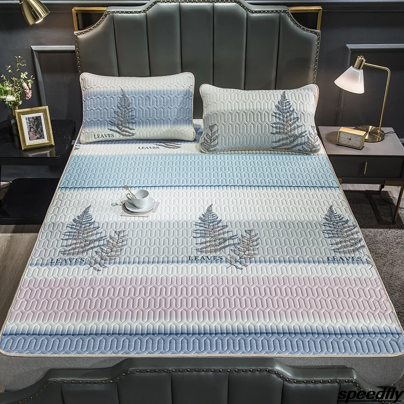 Summer Quilting Latex Bed Mat Set with Pillowcase Home Anti-skid Cool Sleeping Mat Queen Size Folding Bed Pad
Summer Quilting Latex Bed Mat Set with Pillowcase Home Anti-skid Cool Sleeping Mat Queen Size Folding Bed Pad