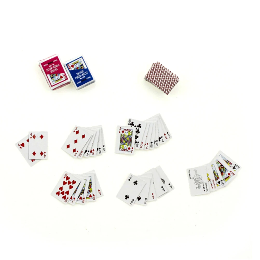 New Arrival Mini Doll House Playing Cards Miniature Games Poker Miniature For Dolls Accessory Home Decoration
New Arrival Mini Doll House Playing Cards Miniature Games Poker Miniature For Dolls Accessory Home Decoration