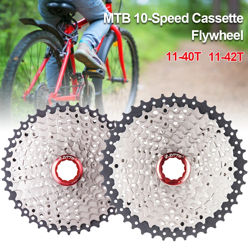 Mountain Bike Freewheel 10-speed 11-42t/11-40t Cassette Bicycle Durable Not Easy Break Sprocket 10speed Freewheel Bike Accessory
Mountain Bike Freewheel 10-speed 11-42t/11-40t Cassette Bicycle Durable Not Easy Break Sprocket 10speed Freewheel Bike Accessory