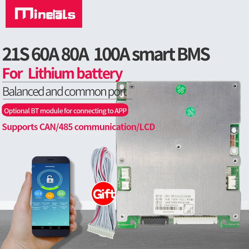 21s smart 72v Li-ion bms 60a 80a 100a support bluetooth app lithium battery pack pcm port common can 485 60v LiFepo4 bms
21s smart 72v Li-ion bms 60a 80a 100a support bluetooth app lithium battery pack pcm port common can 485 60v LiFepo4 bms