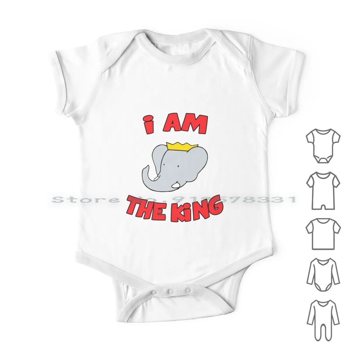 King Babar Newborn Baby Clothes Rompers Cotton Jumpsuits King Babar I Am The King Infant Long Sleeve Sleeveless One-Piece Kids
King Babar Newborn Baby Clothes Rompers Cotton Jumpsuits King Babar I Am The King Infant Long Sleeve Sleeveless One-Piece Kids
