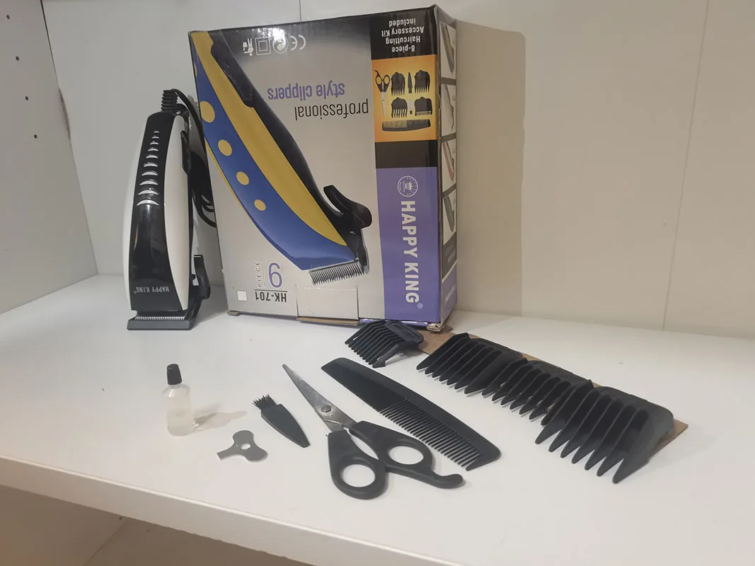 Factory Stock Clearance 9-piece Set Electric Hairdressing Clipper Scissors Haircut Barbershop Tools
Factory Stock Clearance 9-piece Set Electric Hairdressing Clipper Scissors Haircut Barbershop Tools