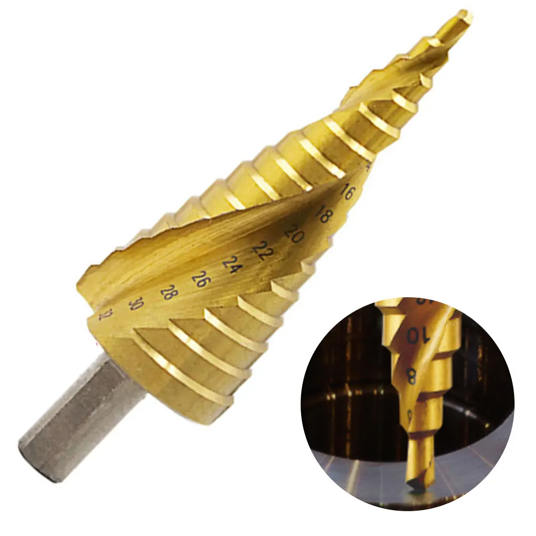 Triangle Shank 4-12/20/32mm 3Pcs Metric Spiral Flute The Pagoda Shape Hole Cutter HSS Steel Cone Drill Bit Set HSS Steel Step
Triangle Shank 4-12/20/32mm 3Pcs Metric Spiral Flute The Pagoda Shape Hole Cutter HSS Steel Cone Drill Bit Set HSS Steel Step