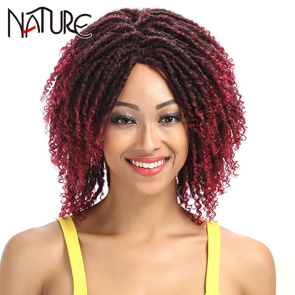 Nature Hair Soft Short Synthetic Wigs For Black Women 14"Inch High Temperature Fiber Dreadlock Ombre Burg Crochet Twist Hair
Nature Hair Soft Short Synthetic Wigs For Black Women 14"Inch High Temperature Fiber Dreadlock Ombre Burg Crochet Twist Hair