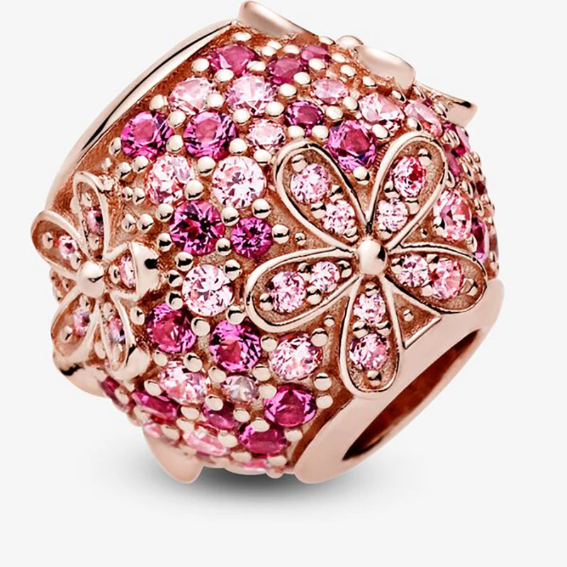 High Quality Real 925 Sterling Silver Spinning Pink Pave Daisy Flower Charms Beads Fit Original Pandora Bracelet Jewelry Gift
High Quality Real 925 Sterling Silver Spinning Pink Pave Daisy Flower Charms Beads Fit Original Pandora Bracelet Jewelry Gift