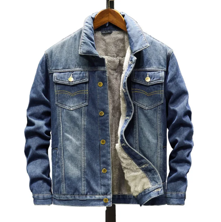 Men's Jean Jacket Casual Streetwear Men Hip Hop Denim Jacket Warm Fleece Coat 2020 Winter Mens Slim Denim Coat Outerwear
Men's Jean Jacket Casual Streetwear Men Hip Hop Denim Jacket Warm Fleece Coat 2020 Winter Mens Slim Denim Coat Outerwear