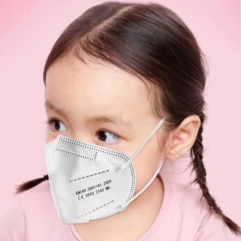 FFP2 детская маска защитная Пылезащитная дышащая 5-слойная многоцветная