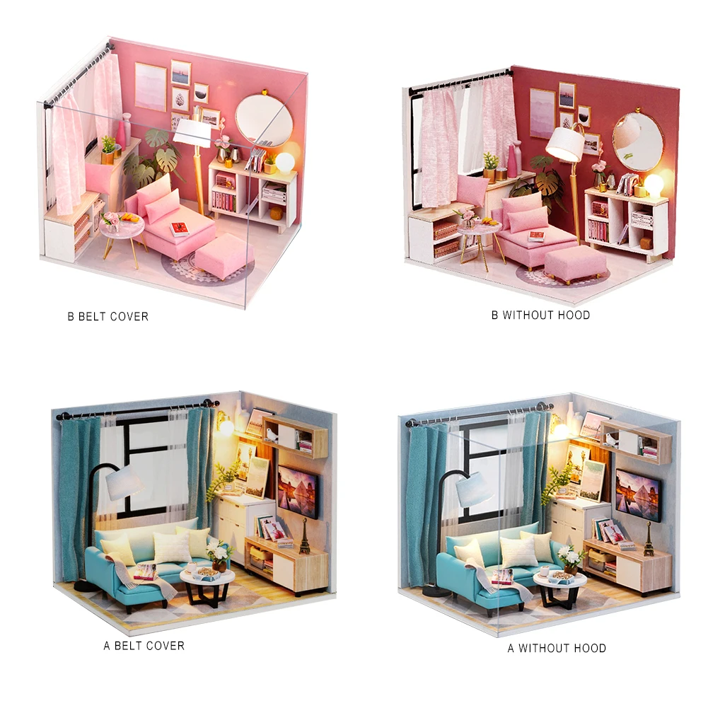 DIY 3D Handmade Modern Dollhouse Wooden House with LED Miniature Furniture Kit Building Kits Casa LED Toy Kid Gift Dollhouse Col
DIY 3D Handmade Modern Dollhouse Wooden House with LED Miniature Furniture Kit Building Kits Casa LED Toy Kid Gift Dollhouse Col