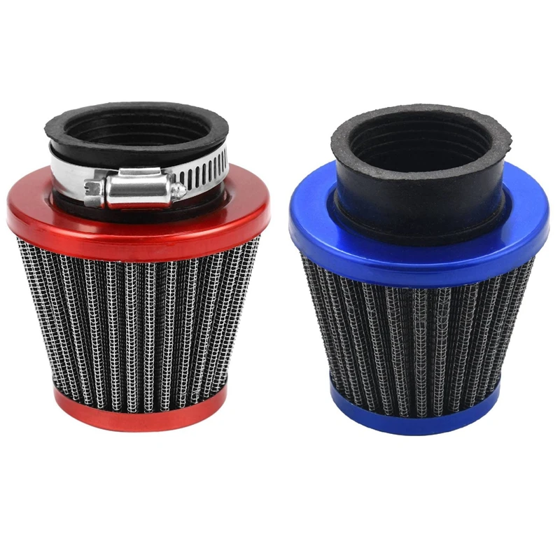 2 Pcs 38Mm Air Filter Intake Induction Kit For Off-Road Motorcycle ATV Quad Dirt Pit Bike Head Cleaner, Red & Blue 
2 Pcs 38Mm Air Filter Intake Induction Kit For Off-Road Motorcycle ATV Quad Dirt Pit Bike Head Cleaner, Red & Blue