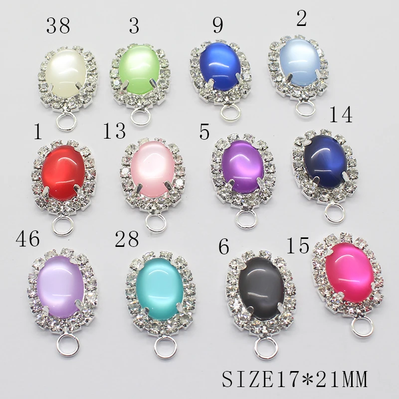 The New 10pcs/Lot 17*21mm mix Cat eye Metal Button for Pendantklaceearringscrafts and decoration Accessories
The New 10pcs/Lot 17*21mm mix Cat eye Metal Button for Pendantklaceearringscrafts and decoration Accessories