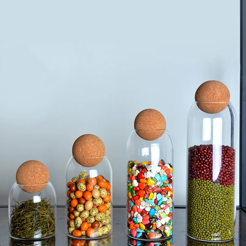 Ball cork lead-free glass jar with lid bottle storage tank sealed tea cans cereals transparent storage jars coffee contains
Ball cork lead-free glass jar with lid bottle storage tank sealed tea cans cereals transparent storage jars coffee contains