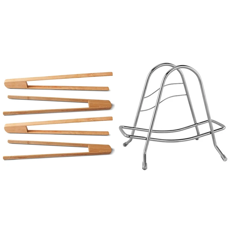 4 шт. 12-дюймовые щипцы для тостов, бамбуковые щипцы для тостов, многоразовые и 2 шт. подставка-держатель для хранения, подставка для крышек
4 шт. 12-дюймовые щипцы для тостов, бамбуковые щипцы для тостов, многоразовые и 2 шт. подставка-держатель для хранения, подставка для крышек