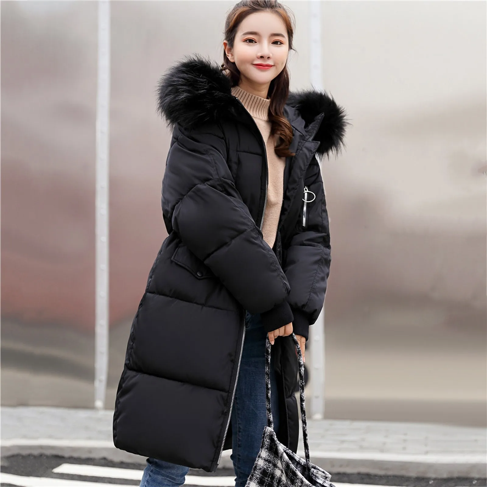 Fairy Down Jacket Women's Middle And Long Korean Version Slim Waist Big Hair Collar Fashion Winter Wear
Fairy Down Jacket Women's Middle And Long Korean Version Slim Waist Big Hair Collar Fashion Winter Wear
