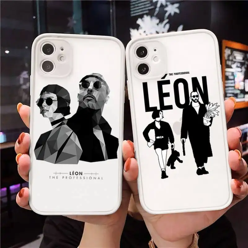 Leon the Professional Phone Case For iPhone 12 11 Mini Pro XR XS Max 7 8 Plus X Matte transparent White Back Cover
Leon the Professional Phone Case For iPhone 12 11 Mini Pro XR XS Max 7 8 Plus X Matte transparent White Back Cover