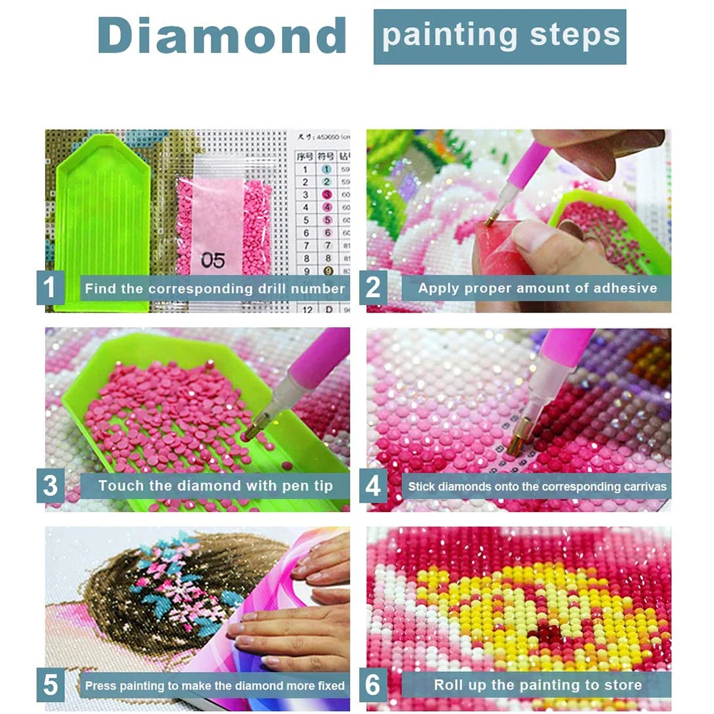 5D Diamond Painting Kits for Adults & Beginners with Round Full Drill Gems Art Crafts for Home Wall Decor 
5D Diamond Painting Kits for Adults & Beginners with Round Full Drill Gems Art Crafts for Home Wall Decor