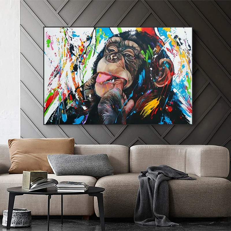 Modern Monkey Graffiti Art Canvas Paintings Street Art Canvas Posters And Prints Wall Art Animals Pictures Kids Room Wall Decor
Modern Monkey Graffiti Art Canvas Paintings Street Art Canvas Posters And Prints Wall Art Animals Pictures Kids Room Wall Decor