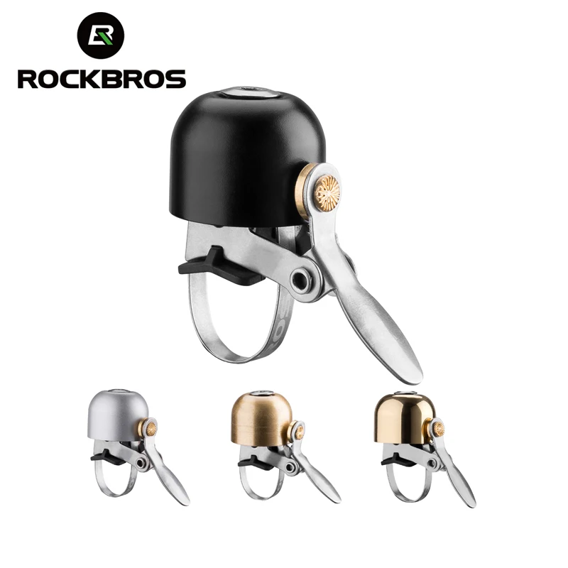 

ROCKBROS Classical Stainless Bicycle Bell Cycling Horn Bike Handlebar Safety Bicycle Accessories Bell Horn Crisp Sound Bike Horn