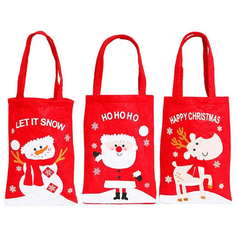 3PCS Christmas Gift Bag Cute Snowman Santa Elk Candy Tote Bag Party Favor Bag Christmas Candy Bag Candy Cookies Holder
3PCS Christmas Gift Bag Cute Snowman Santa Elk Candy Tote Bag Party Favor Bag Christmas Candy Bag Candy Cookies Holder