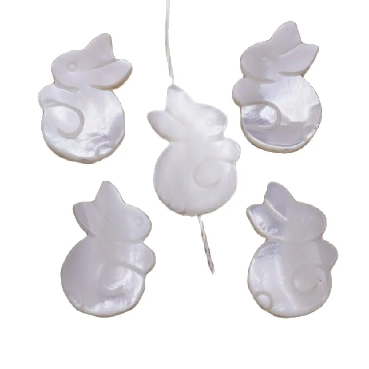 5PCS rabbit Shape Shell Natural White Mother of Pearl Jewelry Making 12mmX19mm Seed Beads for Jewelry Making DIY 
5PCS rabbit Shape Shell Natural White Mother of Pearl Jewelry Making 12mmX19mm Seed Beads for Jewelry Making DIY