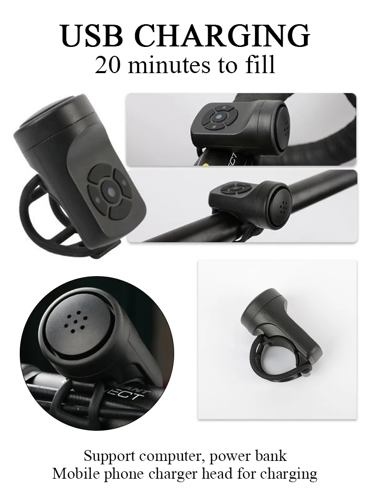 Bicycle Bell Bicycle Charging Horn Super Ringing Bell Mountain Bike Electric Bell Children Bicycle Riding Equipment Accessories
Bicycle Bell Bicycle Charging Horn Super Ringing Bell Mountain Bike Electric Bell Children Bicycle Riding Equipment Accessories
