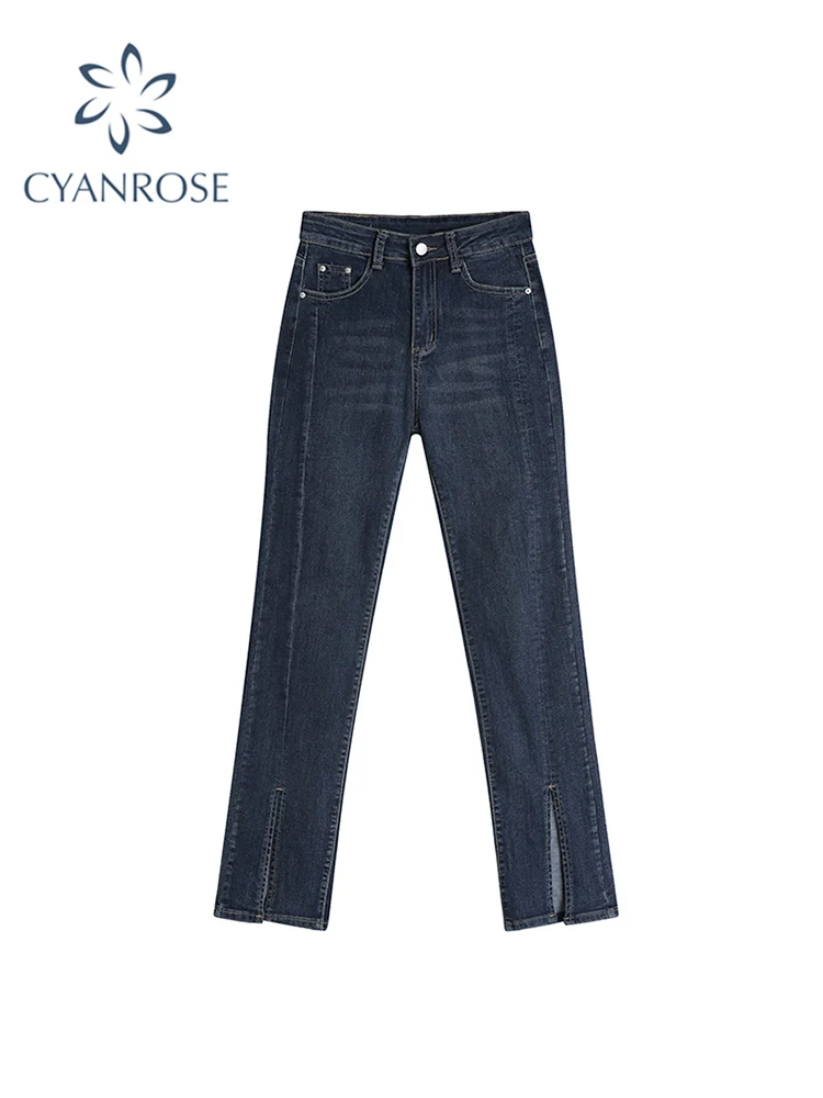 Women Washed Straight Jeans Casual Vintage Baggy Split Pants Female Harajuku Trendy Slim Fit Stretch High Waist Denim Trousers
Women Washed Straight Jeans Casual Vintage Baggy Split Pants Female Harajuku Trendy Slim Fit Stretch High Waist Denim Trousers