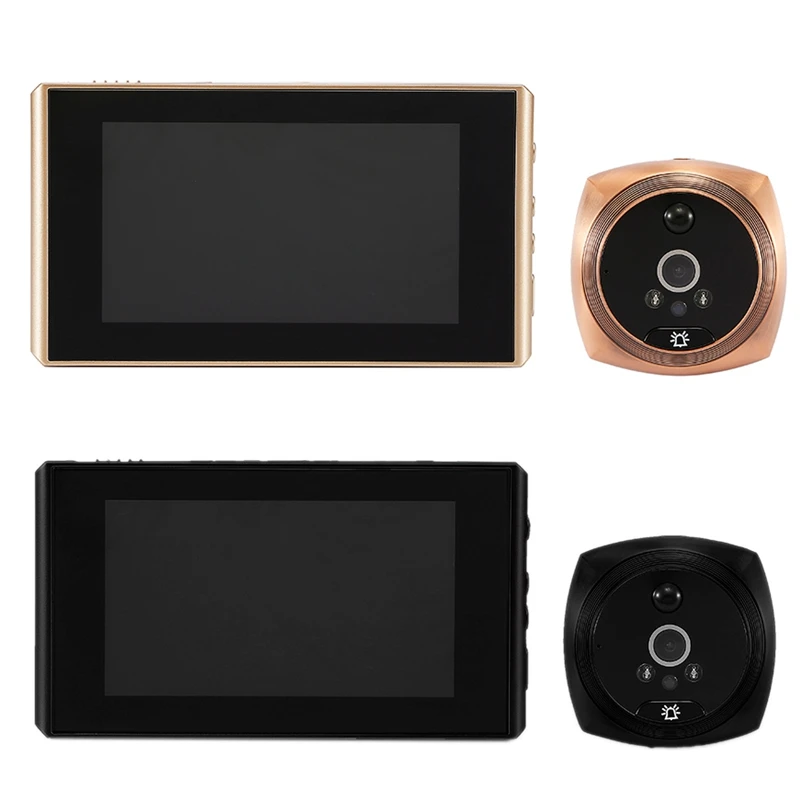 4.3 Inch LCD Screen Digital Doorbell 160° Door Eye Electronic Peephole Door Camera Viewer Outdoor Door Bell
4.3 Inch LCD Screen Digital Doorbell 160° Door Eye Electronic Peephole Door Camera Viewer Outdoor Door Bell