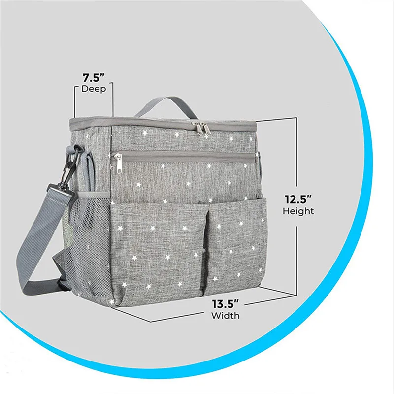 Baby Diaper Bags For Mom Backpack Fashion Star Maternity Bag Stroller Bag Multifunctional Nappy Bag For Mummy 
Baby Diaper Bags For Mom Backpack Fashion Star Maternity Bag Stroller Bag Multifunctional Nappy Bag For Mummy