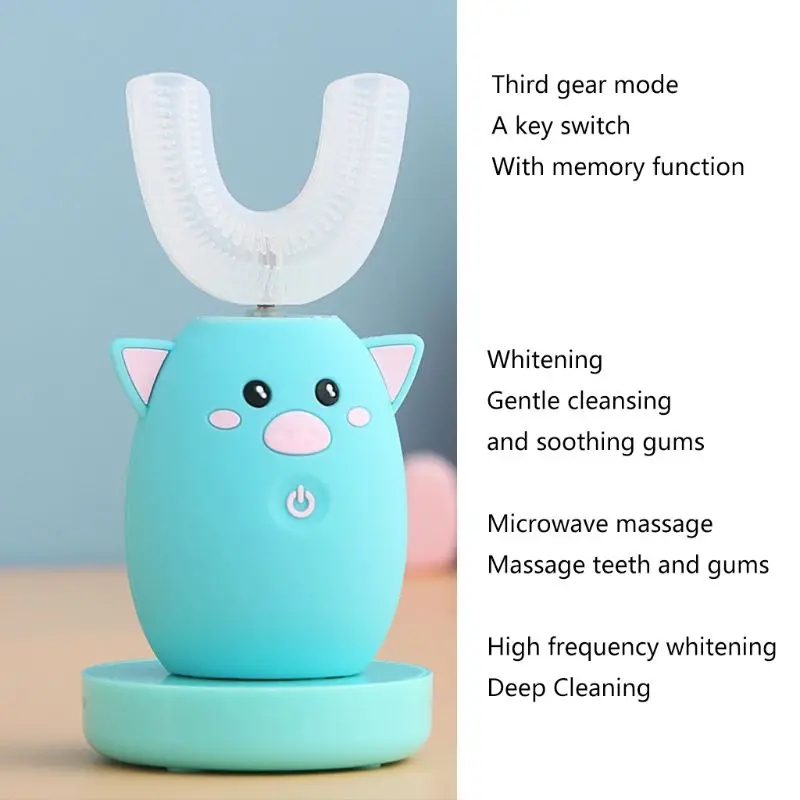 Fully Automatic U-shaped Children Teeth Brush Mouth-type Electric Toothbrush
Fully Automatic U-shaped Children Teeth Brush Mouth-type Electric Toothbrush