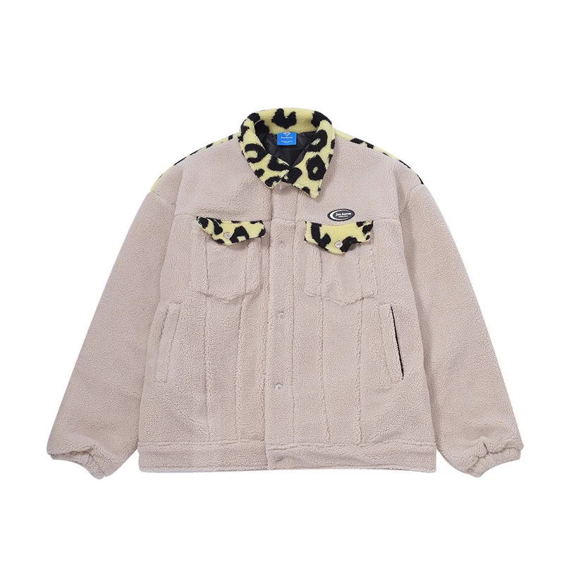 Retro Spring And Autumn Leopard Cashmere 2021 New Plush Long-sleeved Jacket Street Casual Men And Women Couples
Retro Spring And Autumn Leopard Cashmere 2021 New Plush Long-sleeved Jacket Street Casual Men And Women Couples
